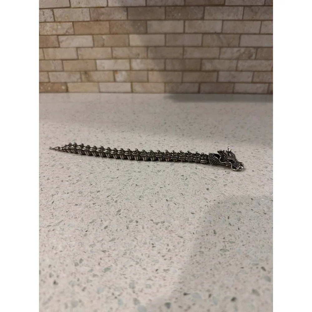 Silver Dragon Link Bracelet‎
